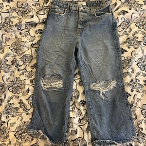 We the Free free people ripped boyfriend jeans